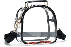 Clear Purse for Women, Clear Bag Stadium Approved, See Through Clear Handbag