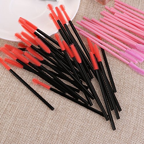 NUOLUX Wimpernbürste,50tlg. Wimpernbürste Set Einweg Wegwerf Wimpern Mascara Bürste - 6