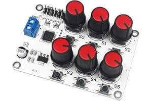 LEWANSOUL RC Digital Servo Tester 6 Channels Motor Servo Controller Centering Tool with Over-Current Protection & 2 Control Modes for RC Car Airplane Robots Tester Tool