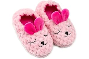 Aggroot Pantofole per bambine e ragazze Invernali Pantofole da Casa Scarpe Interni Antiscivolo Pantofole Cartoon Home Scarpe di Cotone