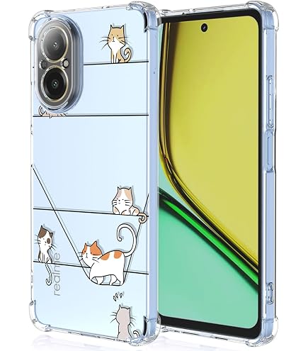 iVoler Anti Ingiallimento Chiaro Cover per Realme 14X 5G