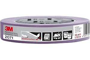 3M professionell maskeringstejp 2071, känsliga ytor, lila, 24 mm x 50 m, 1 rulle/förpackning