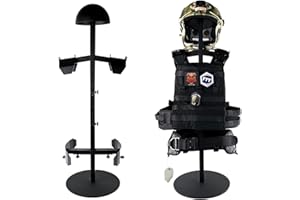 ‎ATFLBOX ATFLBOX Taktisch Geräteständer Helm Weste Gürtel Display Rack, Military Gear Holder Plate Carrier Indoor Home Garage Free-Standing Organizer, Heavy Duty Steel Construction Hold Up to 32kg