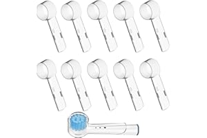 FVIZAL 10 Pcs Electric Toothbrush Covers, Toothbrush Head Cover, Protective hygienic Cover for Travelling Keeps Out Germs, Toothbrush Protective Case, Toothbrush Caps for Home Travel Outdoor Business Trip