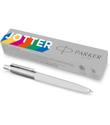 Penna A Sfera Parker Jotter London Series In Acciaio Inox Con Finitura Cromata E Inchiostro Blu