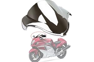Vindruta vindruta dubbel bubbla för Hayabusa GSXR1300 1996-2007 (krom)