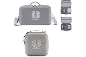 GENERIC Funda de transporte para dron DJI Neo 2, bolsa de viaje duradera de poliuretano con correa para el hombro para dron, mando a distancia, baterías y accesorios, Gray, Flypack, moderno