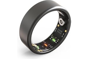 UPIKIT 2023 Fitness Smart Ring – Bluetooth 5.1, Blutsauerstoffüberwachung, Gesundheits-Tracker für Herzfrequenzüberwachung, Schlaf, Schrittzähler, Körpertemperatur, IPX8 für Frauen und Männer 13 black