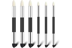 Ptwola 6 Stück Blending Schwamm Stift Doppelte Kopf Waschbare Reibung Skizze Wischen Pinsel Pastell Stump Zeichnung Kunst Bleistift für Schüler Highlight Schatten Detail Korrektur Werkzeug