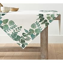 Aitsite Runner Da Tavola Verde Eucalipto - 40x140 Cm, Poliestere, Moderno Per Sala Da Pranzo E Feste - 5