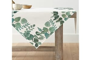 ‎ARTOID MODE Artoid Mode Eukalyptus Sommer Tischwäsche, Frühling Saisonnal Küche Tisch Dekoration Drinnen Urlaub Party Dekor 85x85 cm
