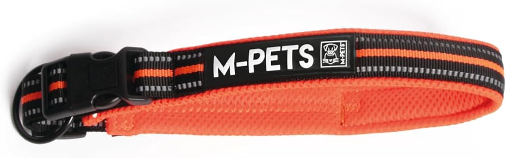 M-PETS HIKING REFLEKTÖRLÜ SOFT BOYUN TASMASI ORANGE (M)