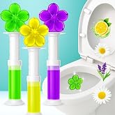 KORZYSTNY® Pack of 3 Toilet Gel Stamp | 12 Flowers per Stamp | Up to 252 Days Freshness | Long Lasting Toilet Cleaner Gel | B