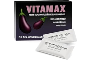 PLANTAPAX Vitamax Männerwohl Jelly Extra Stark – Selen, Zink, Maca, Ginseng, Testosteron – Libido Booster für den Mann – 5 Stück Hochdosierte Macun Honig Beutel
