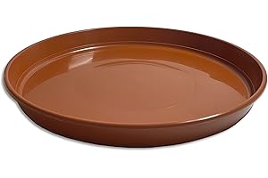 WOHNKULT Untersetzer für Blumentopf Blumenkübel Pflanztopf rund 9 verschiedene Größen in 2 verschiedenen Farben zur Auswahl (Ø 30 cm, Terracotta)