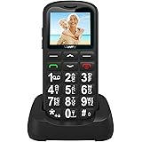 uleway Telefono Cellulare per Persone Anziane, G180 Senior, GSM Dual Sim con Tasti Grandi e Facile da Usare, Funzione SOS,Bat