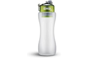 OKO ÖKO - Advanced Water Bottle with Filter Derived from NASA Technology, Filtered Water Bottle for Travel, Outdoors & Home, 1 L, Moss