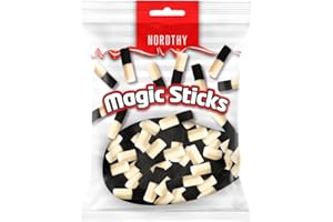NASCHWERK Nordthy Magic Sticks – Lakritz & Minze – 750 g – Dänische Lakritzstäbchen