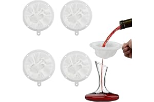 Hyakoz 4PCS Filtri a Rete in Nylon Setaccio Filtro Alimentare de 100/200/300/400 Mesh Filtro per alimenti Riutilizzabile Filtro Maglia Fine Filtro a Setaccio per Vino, Succhi, Latte