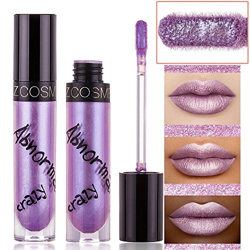Lipglosse Lippenstift Set, VALUE MAKERS® Metallische Farben Matte Liquid Lipstick(Metallisches Korall-Rosa,Metallisches Flieder, Metallisches Kupfer / Rostrot) - 3