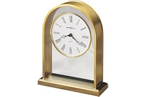 Howard Miller Orologio da Tavolo Reminisce 613118, Finitura in Ottone con Movimento Al Quarzo
