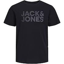 Jack & Jones Junior Jongens JJECORP Logo Tee Play SS O-hals NOOS JNR T-shirt, wit, 164, wit, 164 cm