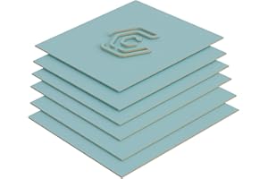 Creatorally Panneau MDF 3mm, Planche Bois pour Gravure Laser 30x30 cm, Plaque Fibres à Decouper 6 Pièces pour CNC Bricolage Modélisation (Bleu)