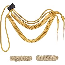 SUPERFINDINGS 4Pcs 2 Kleuren Mode Kwastje Epauletten Metalen Punk Schouder Badge Afneembare Gouden Epaulet Schouder Decoratie Vast door Pin Voor Jassen Metalen Punk Fringe, 190mm, IJzer