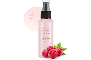 A'PIEU Brume capillaire au vinaigre framboise (105 ml) - Brume de soin des cheveux du cuir chevelu - Parfum capillaire sans frisottis - Parfum floral rafraîchissant toute la journée - Non collant