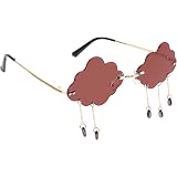 Milageto Occhiali Da Sole a Forma di Nuvola Vintage Da 3 Pezzi : Amazon.it:  Abbigliamento