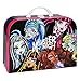 Produktbild Kinderkoffer Monster High - Groß - Puppenkoffer Koffer Reisekoffer aus Pappe Mädchen Puppe pink Gothik Puppen