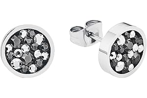 s.Oliver Ohrstecker Edelstahl/925 Sterling Silber Damen, Ohrschmuck,Kommt in Schmuck Geschenk Box