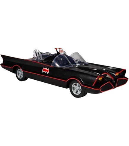 Eaglemos 1/43 - Batmobile #5 Noir Et Rouge - Modèle Diecast Sous Vitrine