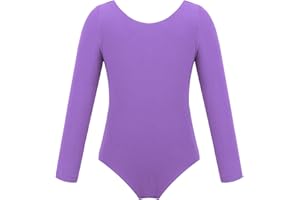 IEFIEL Maillot de Danza Ballet Para Niña Maillot de Gimnasia Ritmica Body de Danza Clásica Disfraz de Bailarina Niña Ropa Ballet Niña