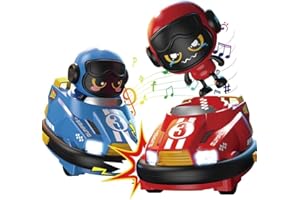 OBEST Auto Tamponneuse Télécommandé Multijoueur, Paquet de 2, Voiture RC avec Poupée éjectable, Jouets Interactifs Parents Enfants, Voiture Enfant Garçon et Fille à Partir de 6 Ans