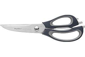 Berghoff 1106255 Ciseaux de Cuisine, Couleur Noir et en Acier Inoxydable