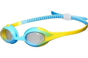ARENA Spider Kids Occhialini Nuoto Anti-Appannamento per Bambini, Occhialini Piscina con Protezione UV, Ponte Nasale Autoregolante, Guarnizioni in Silicone