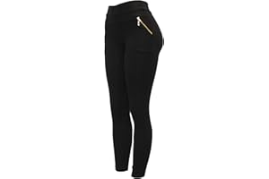Barfly Fashion New Ladies Women Zip Diamante Black Stretchy Pull On Jeggings Legging Trouser Size 8-20