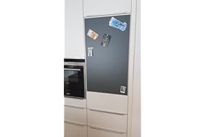 ‎KAROFOILFIX Tafelfolien-Shop | 12 Größen | Magnetfolie Tafelfolie Magnet-Tafel | Farbe: Grau | selbstklebend & magnetisch (50x30 cm)