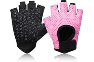 TOVBMUP Fitness Handschuhe Atmungsaktive Trainingshandschuhe,Trainingshandschuhe Herren und Damen,Rutschfester Silikon Handschuhe,Sporthandschuhe für Gewichtheben, Fahrrad, Gym, Radfahren, Klimmzüge, etc