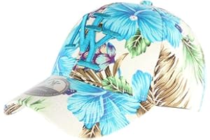 Hip Hop Honour Casquette Enfant NY Bleu et Beige à Fleurs 7 à 12 Ans - Garçon