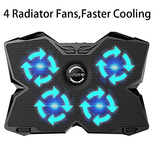 COWEEN USB Kühler für Notebook mit 4 eingebauten Lüfter für 17 Zoll Notebook - 2