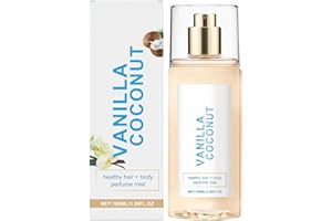 XUMINNY Vanilla Coconut Perfume, Hair Perfume for women, Hair And Body Perfume Mist, Nourishes Hydrates Without Weighing Hair Down Or Leaving 100ml (1pc)