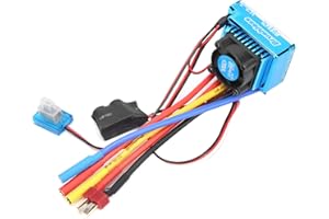 ONGWAN VGEBY ESC sin escobillas, 120A ESC sin escobillas Controlador de Velocidad eléctrico Resistente al Desgaste Durable Compatible para 1/10 1/12 Piezas de Barco de Coche de Control Remoto