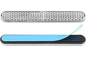 Paicreate 2 Piezas Catadioptrico Moto 100x13x7mm Reflectante Bicicleta Reflectantes Adhesivos y Moto, Autoadhesivo, Blanco para Horquilla y Más