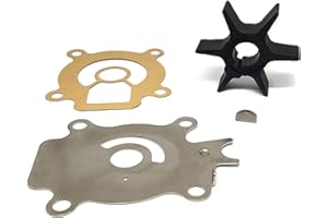 ITACO Boat Motor for Sierra 18-3243 Water Pump Impeller Kit for Suzuki 2 Stroke 1985-95 17400-94701 Marine Outboard Engine