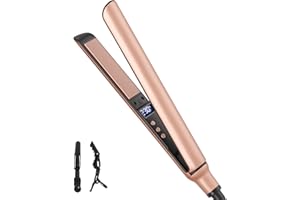 UNOBEY Mini lisseur pour Cheveux Courts, Céramique, Coiffage Rapide 120-230°C, Lisseur Cheveux Glisse Facile, Voltage Universel, Petits Fer à Lisser de Voyage