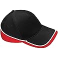 Beechfield Teamwear Competition Cap in Black / red / white