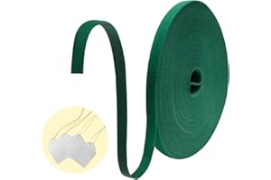 CUWELT 25M Klettband Pflanzenbinder Extra Stark,1cm Breit Grün Selbstklebendes Klettband Wetterfeste Plant Ties Pflanzenband für Pflanzen,Garten,Blumen,Tomaten,Zweige
