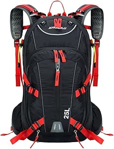 Lixada 25L Fahrradrucksack für Reisen Bergsteigen Wasserabweisend mit Regen Abdeckung